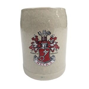 Vintage Becks Bier Stein 0.5 L Beer Mug Germany Pottery‎ Cup Handled Mug